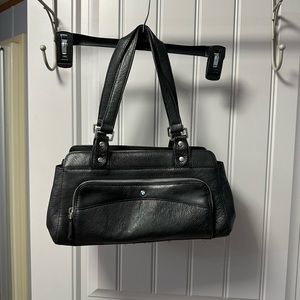 Black Leather BMW Purse